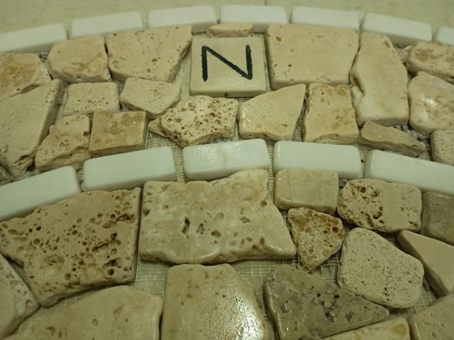 "ANTICA ROMA" ROSONE MOSAICO ANTICATO interni - esterni diam. 90 cm COD. RUDLXX7 - Foto 3 di 5