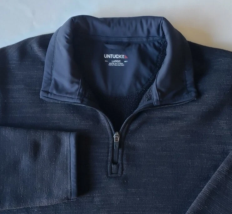 Untuckit quarter online zip
