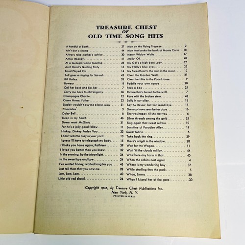 1935 Treasure Chest Of Songs Never Forgotten Song Book Sheet Music Vintage PB - Picture 6 of 8