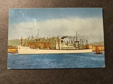 Ship SS PACIFIC TRANSPORT, HONG KONG Harbor Naval Cover unused postcard