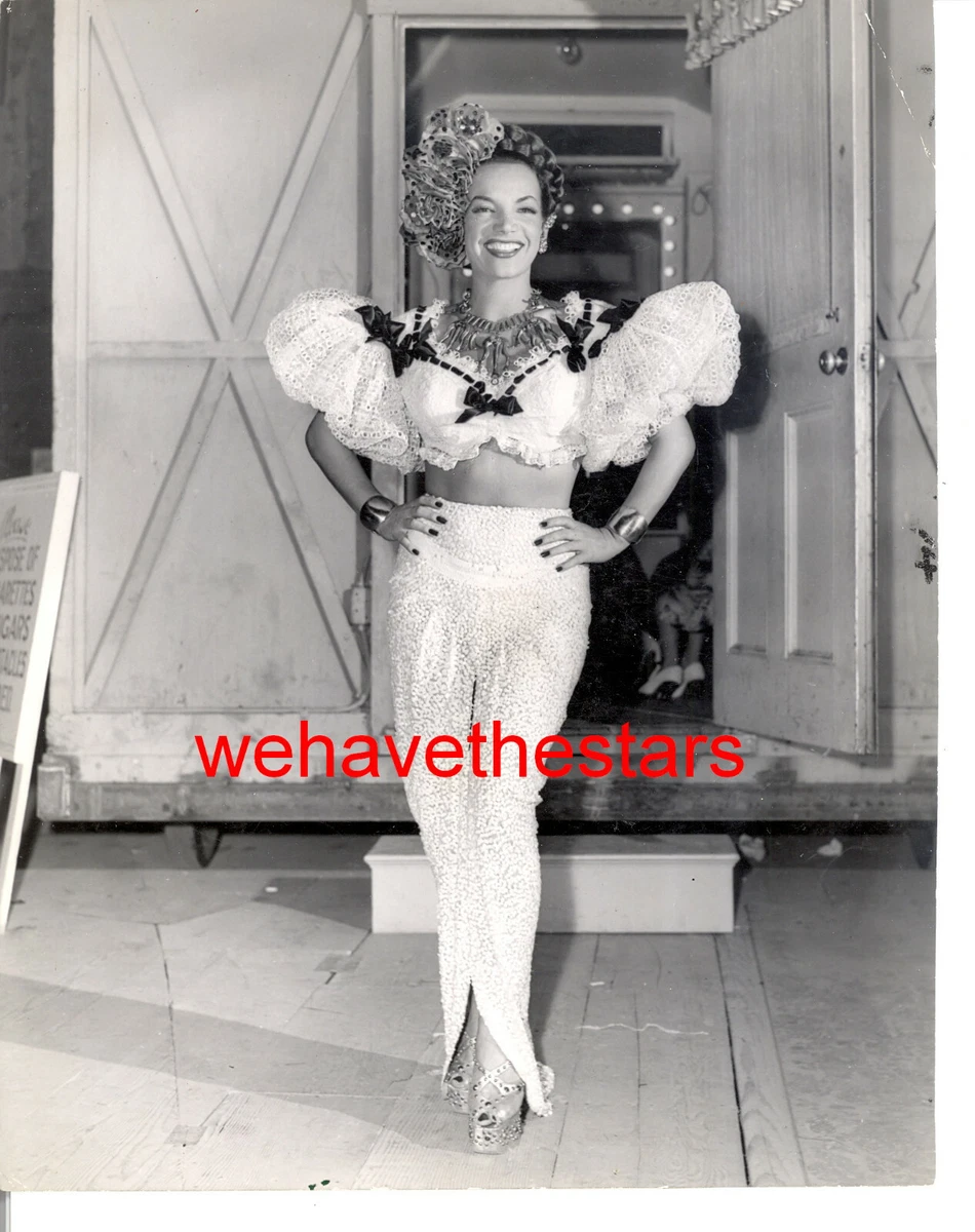 Vintage Carmen Miranda ORNATE COSTUME WEDGIES 45 BACKLOT