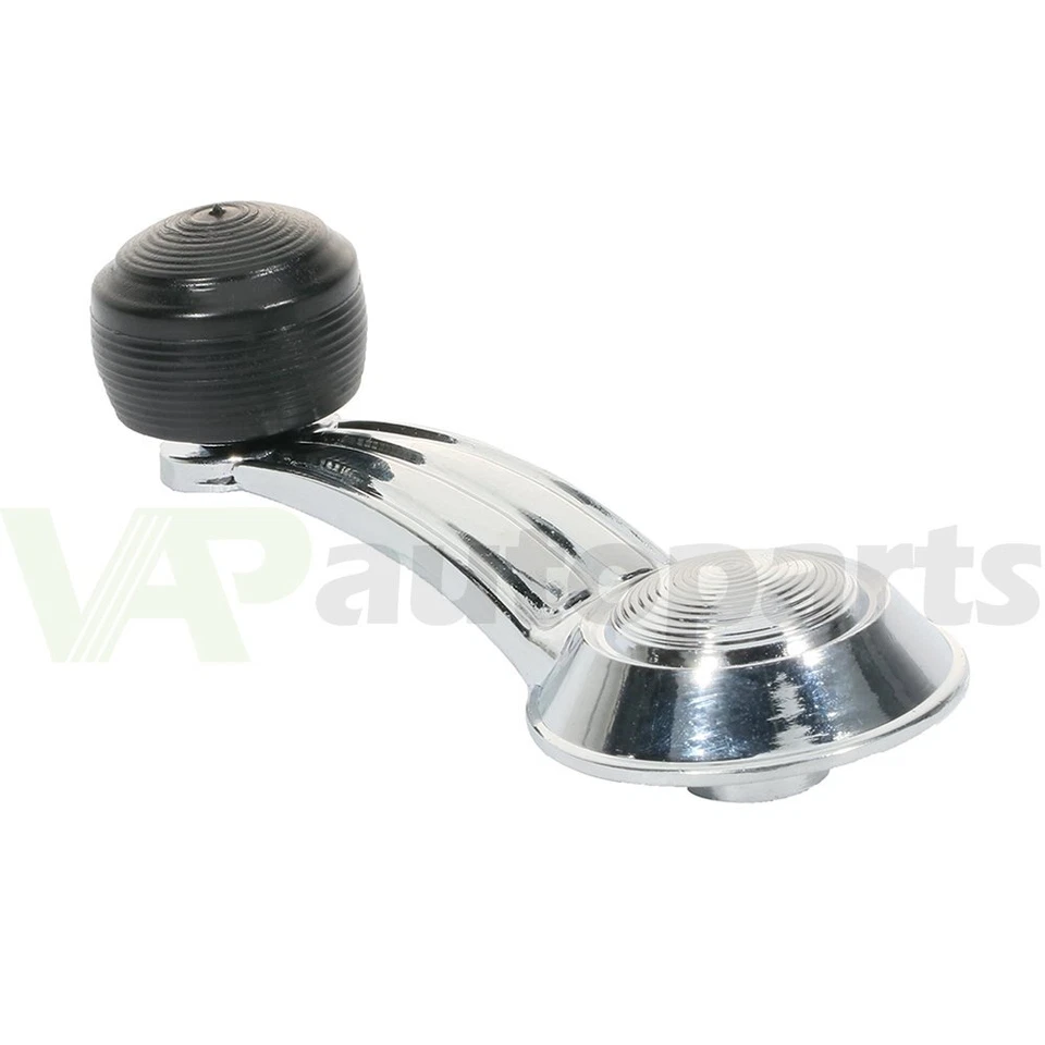 Manija de manivela de ventana izquierda derecha cromada negra para Buick Electra Wagon 1981-89 Foto 3 de 4