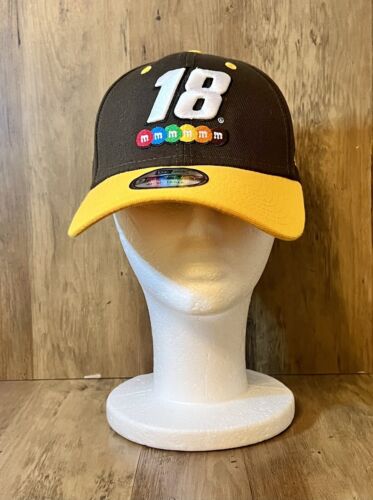 Kyle Busch #18 M&M’s Number NASCAR Adjustable Hat New Era Red JGR Toyota NEW