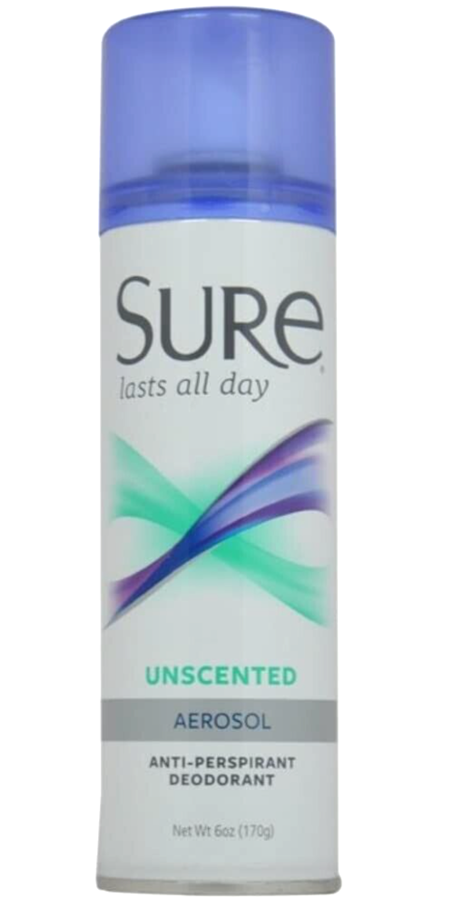 SURE lasts All Day AntiPerspirant & Deodorant 6 oZ Aerosol Spray