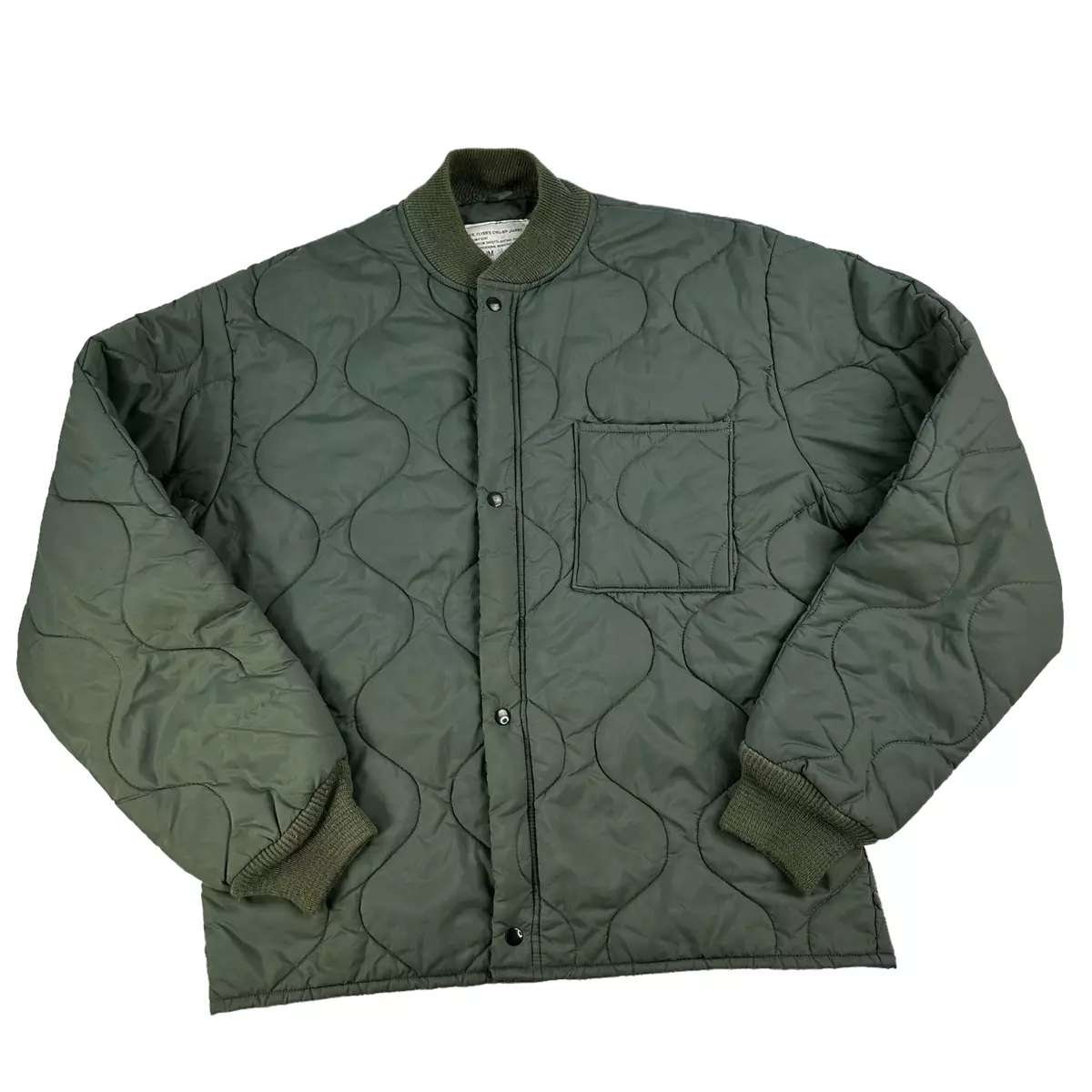 Vintage U.S. Military CWU-9/P Flyers Jacket Liner Men's Medium Quilted RARE