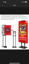 Poster Holder Stand, Pedestal Sign Stand, Double-Sided Heavy Duty Poster Display