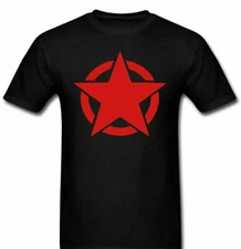 Anarchy Star Protest Red star t shirt Tee