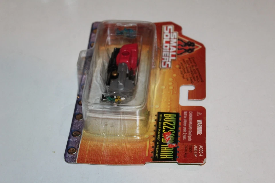 Tanque de sierra de zumbido fundido a presión Small Soldiers 1998 sellado con peligro de astillas e Insaniac sin usar, en caja de colección Foto 3 de 4