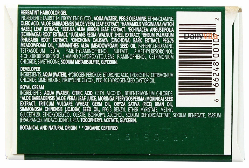 Herbatint перманентный травяной гель для окрашивания волос 8N светлый блондин 4,56 унц - Изображение 3 из 3