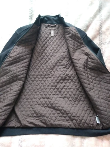 Tasso Elba Men's Knit Full-Zip Lined Jacket Black Brown Size M   image 2