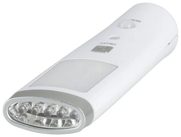 Techlight 220 240VAC Night Light with Sensor Rechargeable Handy Torch