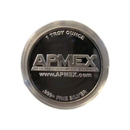 APMEX 1 Troy Ounce .999 Fine Silver Round American Precious Metals Exchange