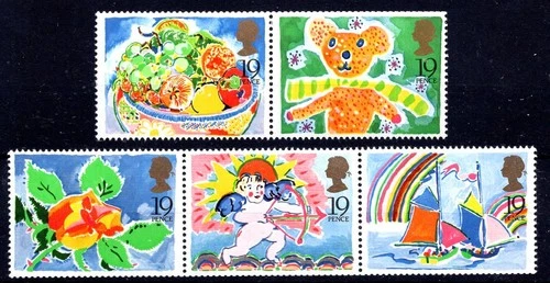 1989 Greetings Stamps Set SG1423 - 27 Unmounted Mint MNH Perforations Will Vary