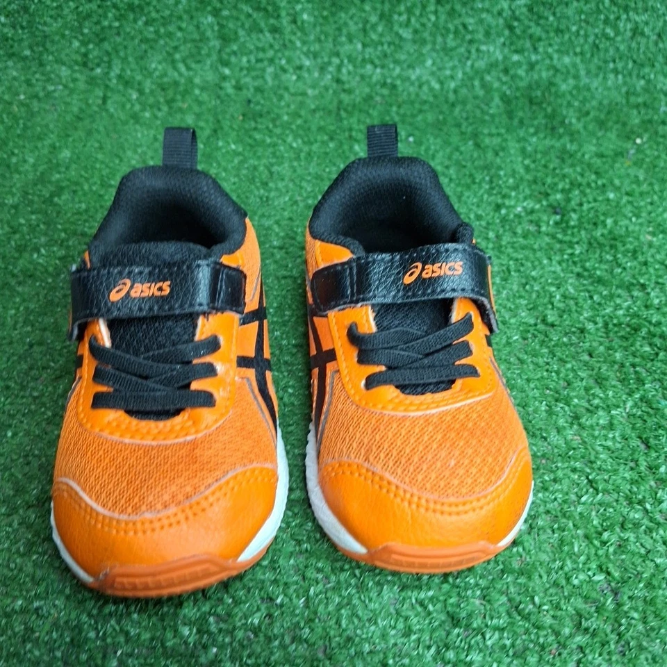 Zapatos para correr ASICS para niños naranja negro talla K 5 niño pequeño CONTENDEN 7º patio escolar Foto 4 de 4