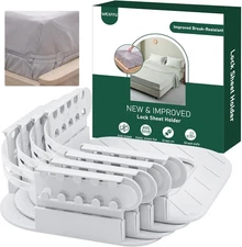 WEXFFU Bed Sheet Holders for Corners Keep Sheets Firm & Tight, Heavy Duty Mattre