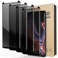4-Pack For Samsung Galaxy Note9 Anti-Spy Screen Protector Privacy Tempered Glass