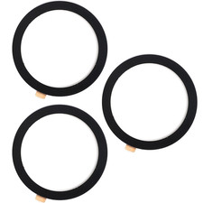 3 Pack Universal Metal Ring Sticker Magnetic Wireless Charger Adapter - Black