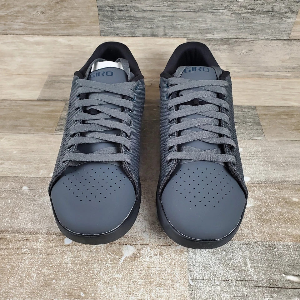 Giro Deed Mens Cycling Shoes Sz 13 Gray Comfort Leather Lace Up Low Top Sneakers - Image 2 of 4