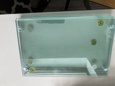 6 x 5ml thick Glass Shelves 17.5 x 26.5 cm with holes include cupboard supports