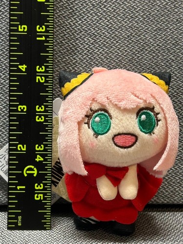 Spy x Family Anya Forger Mascotte Peluche 3,5" Seduto Sega Anime Manga Giappone - Foto 15 di 15