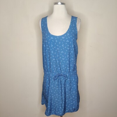 Mountain And Isles Dress Size Large Drawstring Pockets Stretch Lightweight
