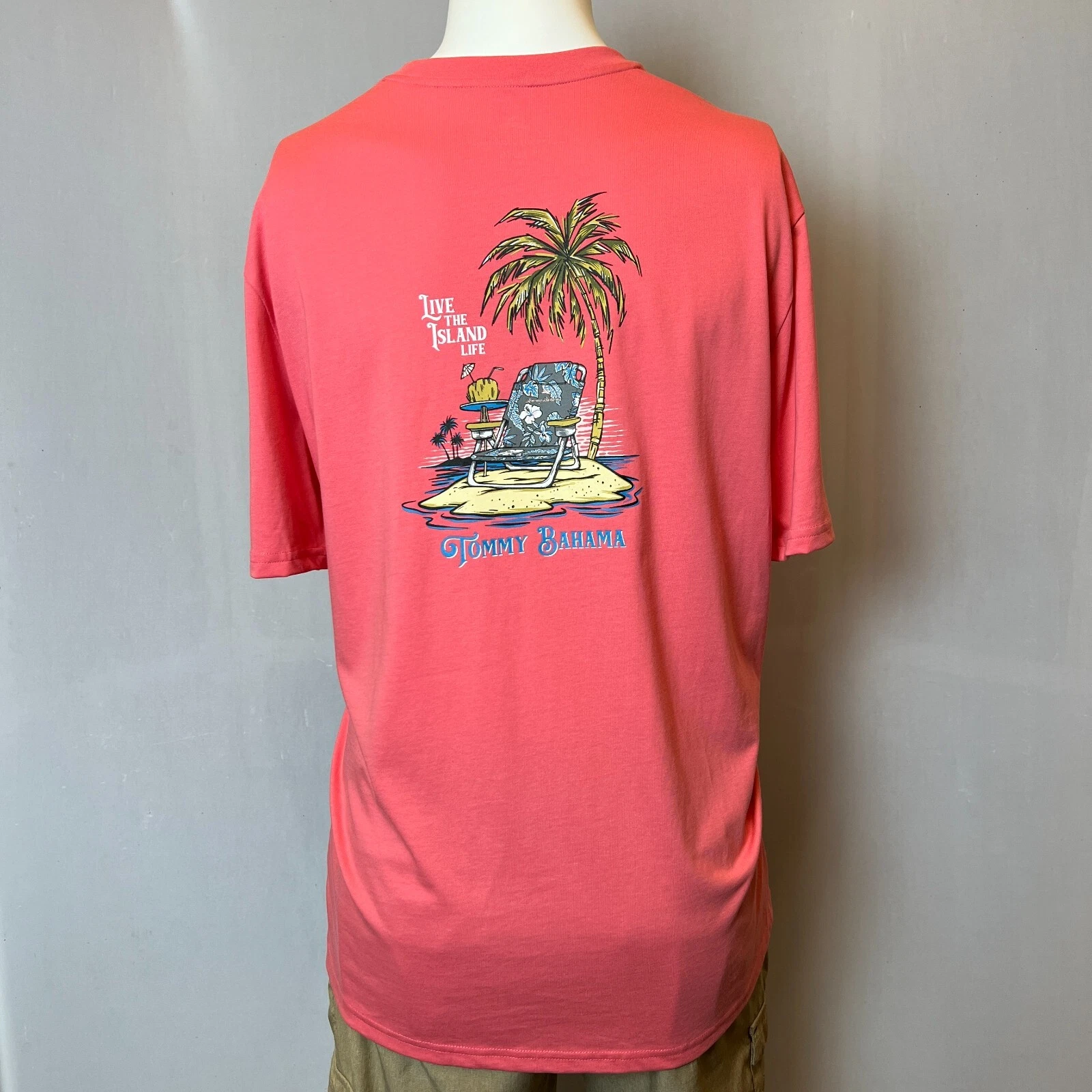 Tommy Bahama Shirt Mens Extra Large Pink Short Sleeve Island Beach Chair
Opens in a new window or ta