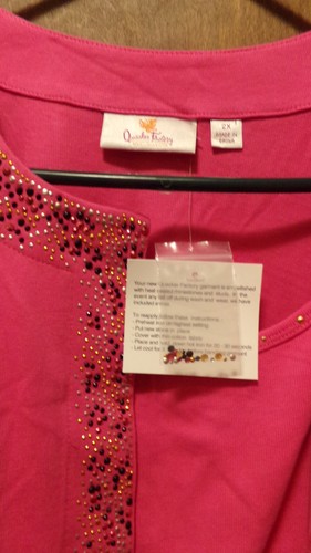 Quacker Factory Pink Sweater Set 2XL New with Tags - Picture 4 of 6