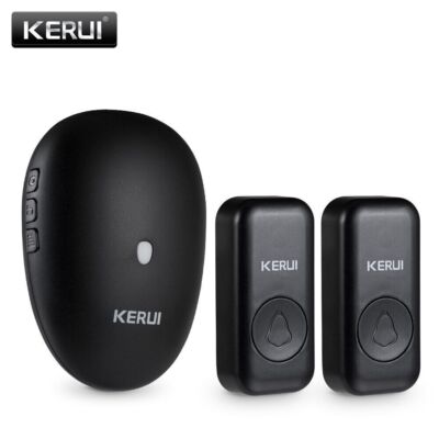 KERUI Wireless Doorbell Plugin ReceiverOutdoor Button Long Range Home 57 Chimes