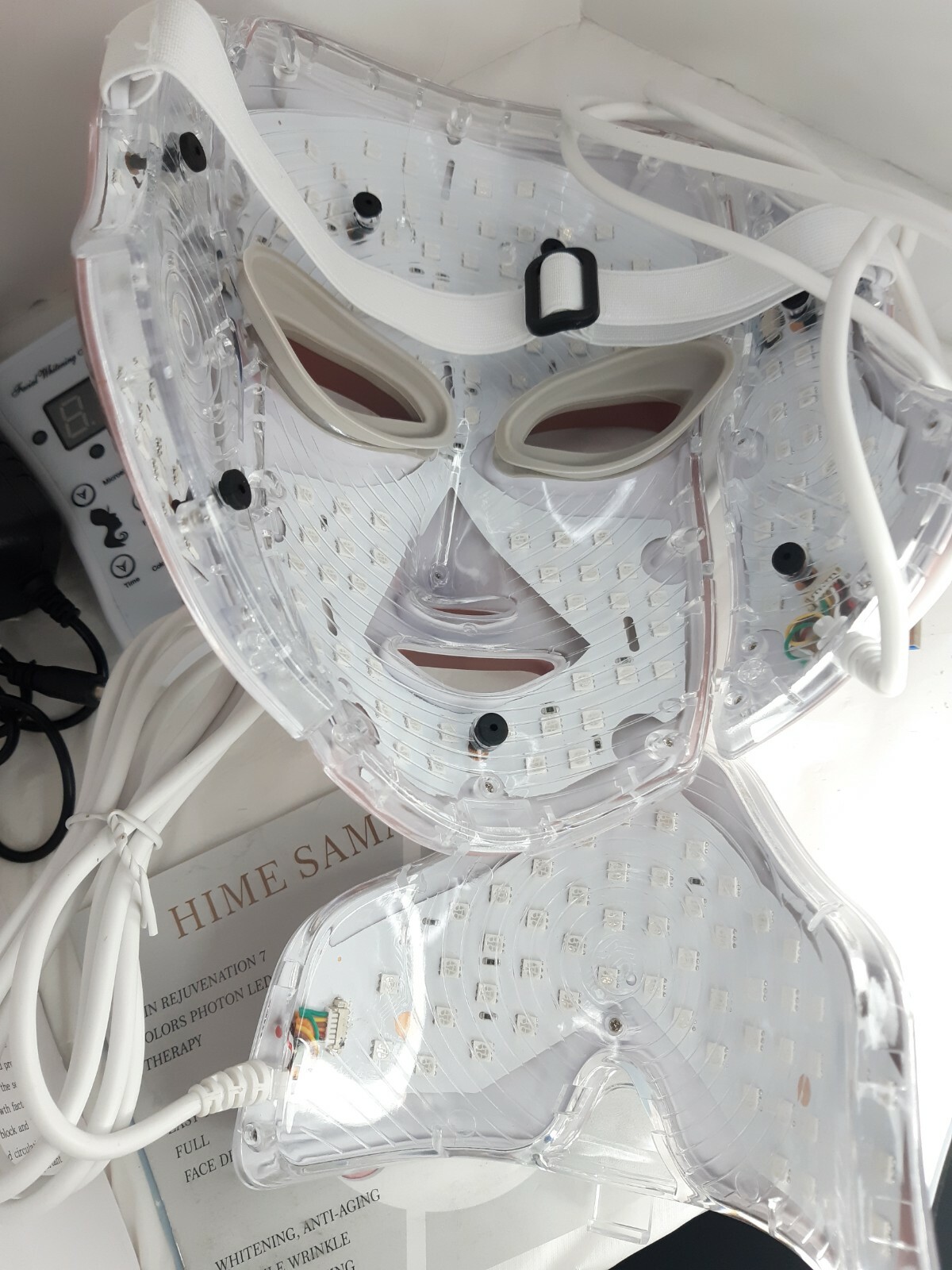 Download Dermashine Pro 7 Color Led Face Mask Photon Red Light Therapy For Healthy For Sale Online Ebay PSD Mockup Templates