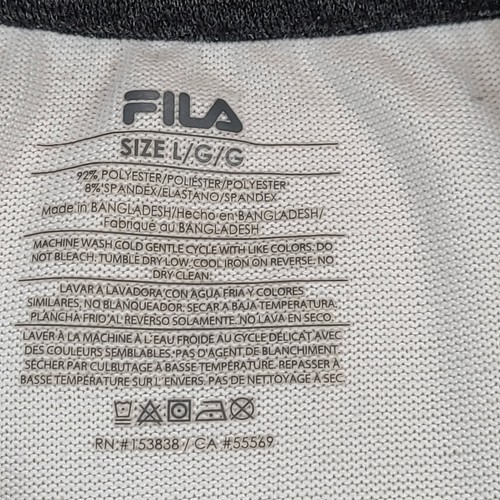 FILA Shirt Womens Large White Casual Cropped Outdoors Ladies - Picture 6 of 10