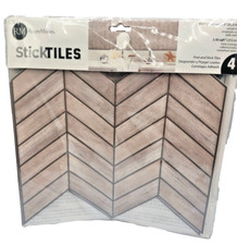 RoomMates Stick Tiles Peel and Stick Tiles Chevron Pattern 4 Per Pack 6 Packs