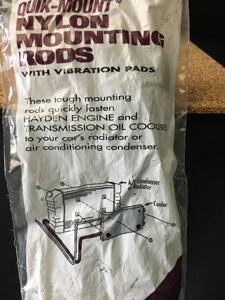 Kit de varillas de montaje de nailon Hayden 210 Quik Mount con almohadillas vibratorias de alta resistencia K210 Foto 3 de 4