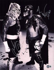 Foto firmada por Pentagon Jr. Mecha Wolf 11x14 certificado de autenticidad WWE NXT Lucha Libre AAA