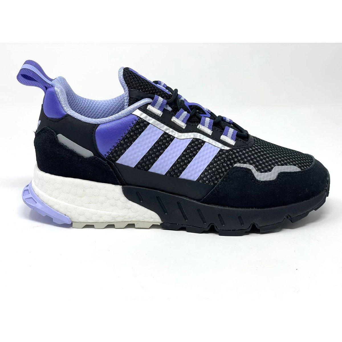 Adidas ZX 1K Boost Women's Size 7 Running Shoes Black Purple NEW