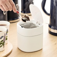 Mini Countertop Waste Bin 800ml for Home Kitchen Bathroom Worktop Desktop Office