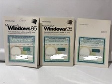Lot of 3 Microsoft COA and Product Keys w/2 Books Windows 95 Compatible SEE NOTE