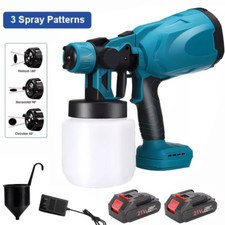 High Pressure Cordless Paint Sprayer With 2 Battery Electric Spray Gun 30000RPM