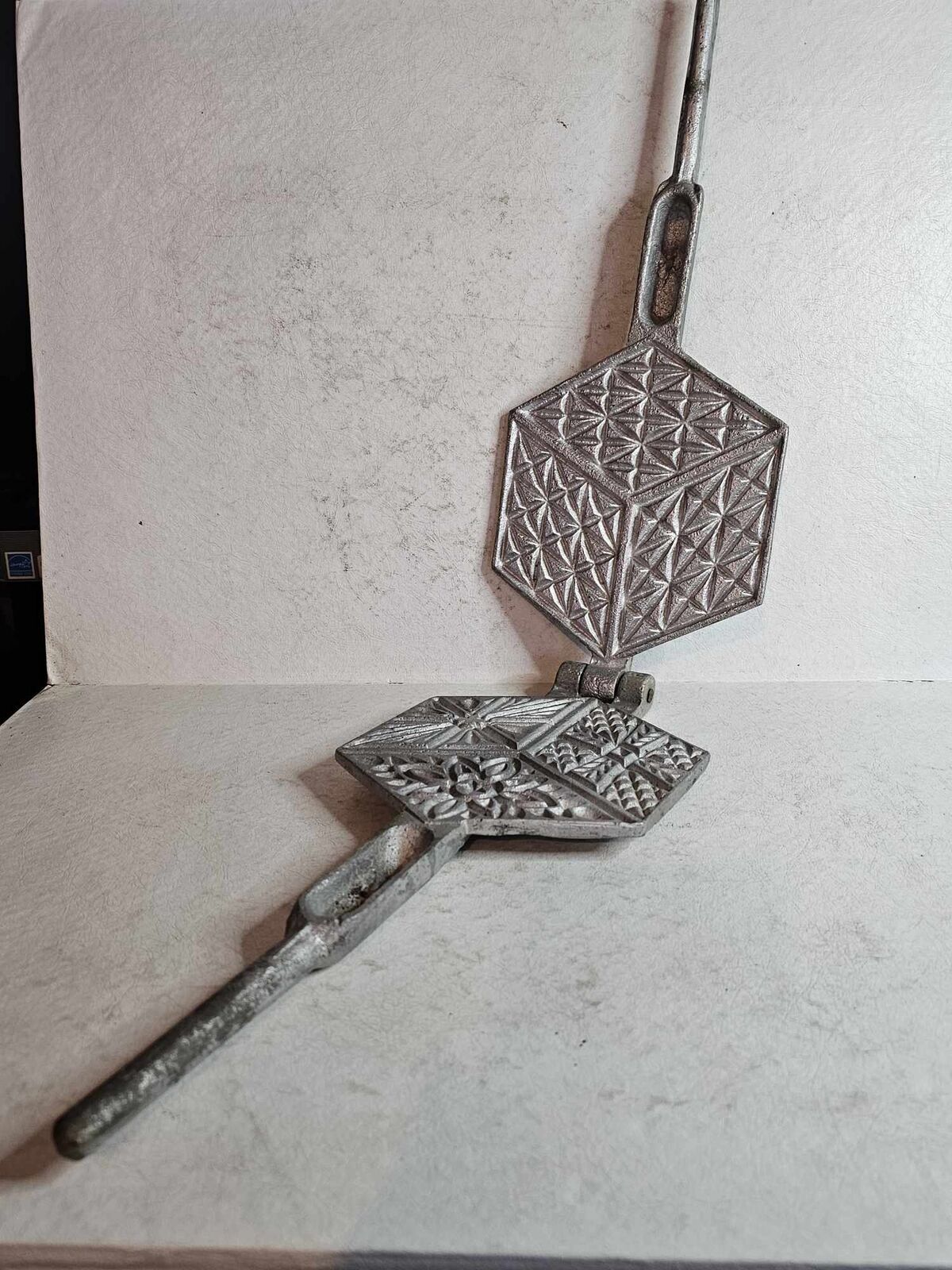 Vintage Stove Top Pizzelle Waffle Iron Maker Unmarked eBay