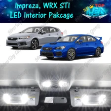 White Interior LED Lights Package Kit for Subaru Impreza WRX STI 2015-2020 2021