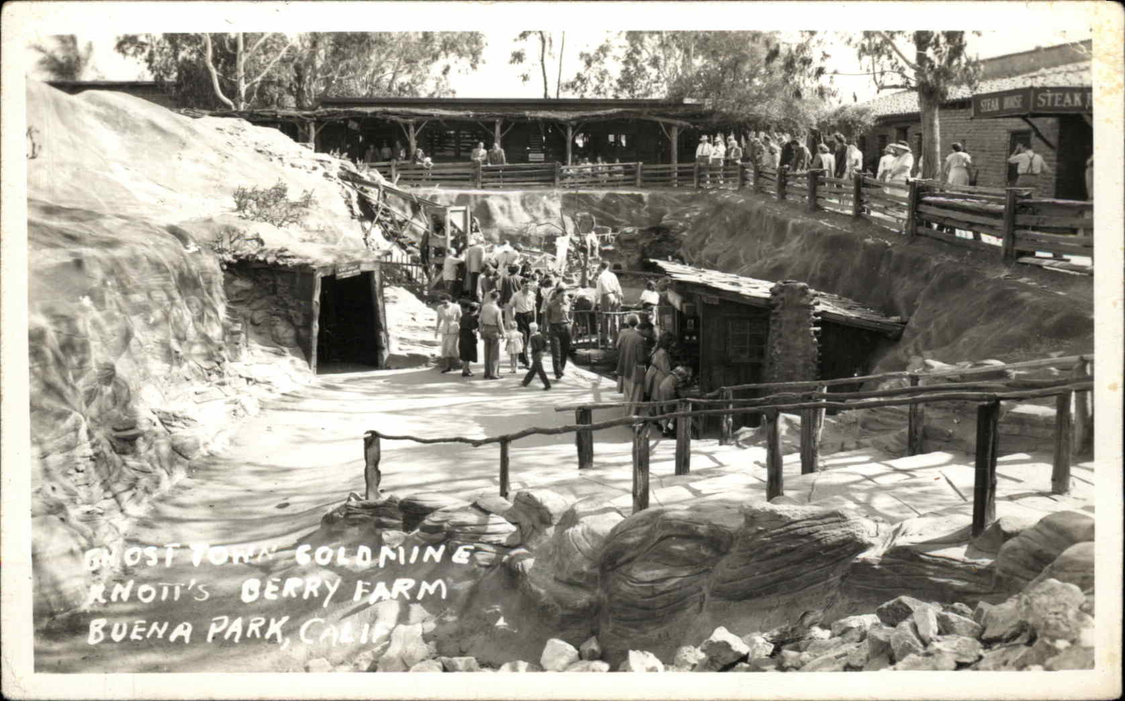 Buena Park CA Ghost Town Goldmine Knott's Berry Farm Real Photo Vintage  Postcard | eBay