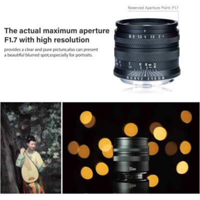 AstrHori 50mm F2.0 Large Aperture Full Frame Lens For Sony E Canon