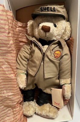 Dutch Shell Service Station Salesman Bear First Edition 1999 New in Box