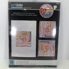 Kooler Design Studio Artiste Stamped Cross Stitch Kit Dazzling Doodles 5 New