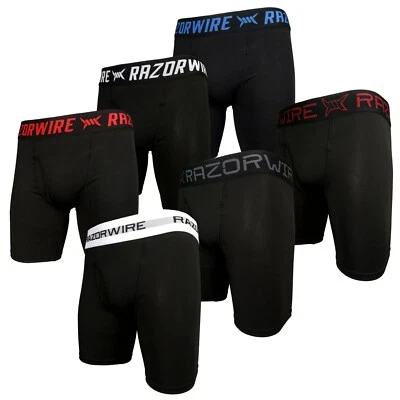 Lot De 3 Boxers Homme Cuisses Longues Extensibles Sports S-5XL RAZORWIRE - Photo 1/4