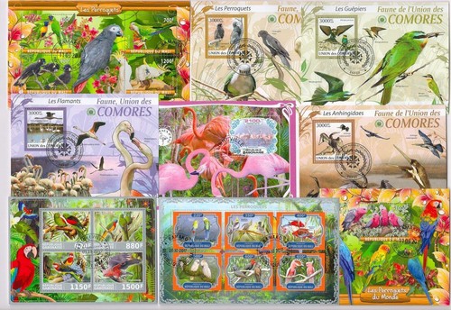 Birds Souvenir Miniature Sheets x 25 CTO Used - Picture 3 of 4