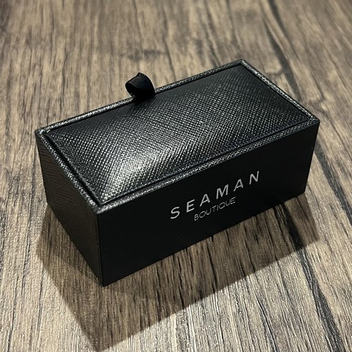 925 Sterling Silver Bevel Edge Round Black Wood Cufflinks In Box Men Cufflinks - Picture 7 of 7