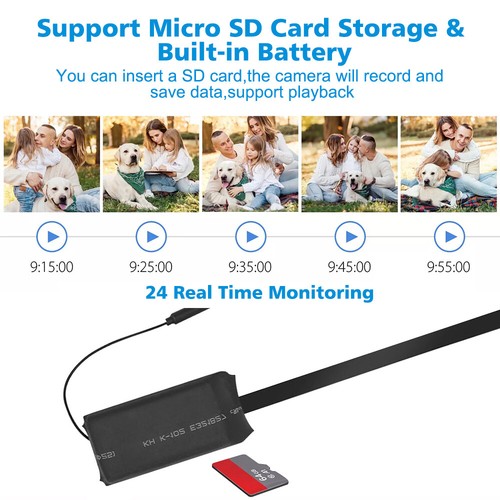 Mini telecamera WiFi 4K HD 1080P fai da te pulsante perno foro sicurezza rilevamento movimento DVR - Foto 9 di 31