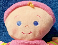 VTG Baby's 1st First Doll Fisher Price 10" Pink Plush Soft Body with Rattle
