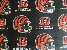 Cincinnati Bengals NFL Cotton Fabric Yardage & Remnants