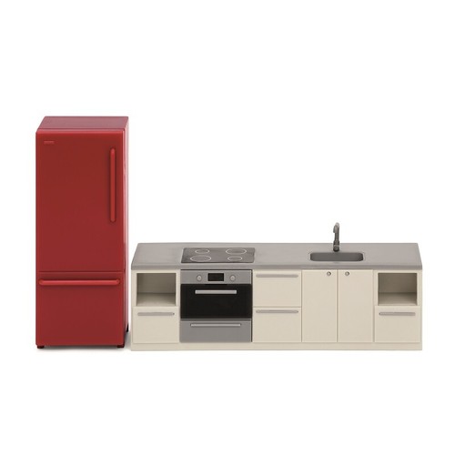 Lundby 60.3066 Smaland Basic Küchen Set - Herd Kühlschrank Puppenhaus 1:18 - Bild 3 von 3